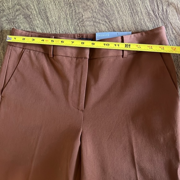 NWT Talbots Newport Trouser Pants Women's Brown Dress Pants Size 6P - Picture 11 of 14
